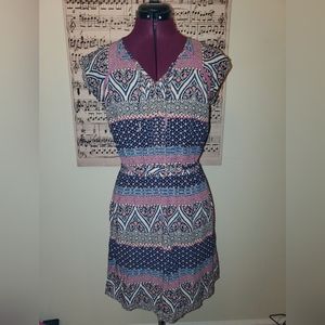 Matilda Jane Women's Joyce Floral Navy/Coral Dress May 2015 S EUC $72